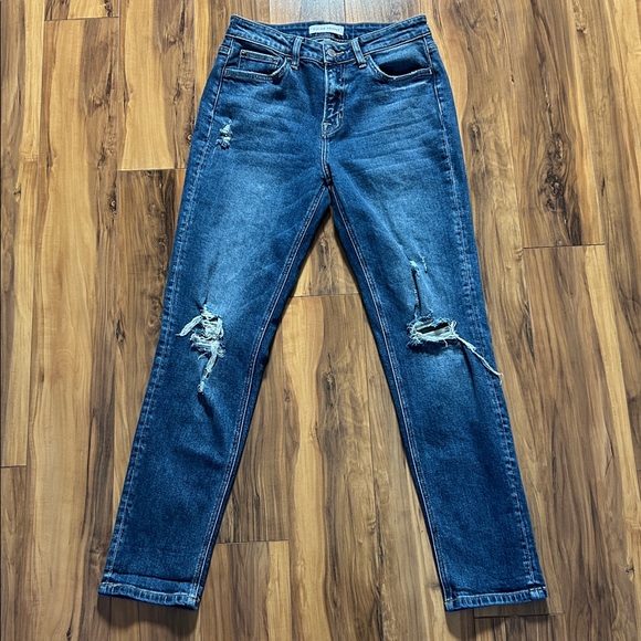Flying Monkey Distressed Straight Jeans - Picture 5 of 7